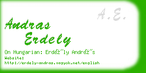 andras erdely business card